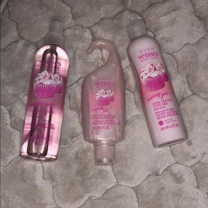 Avon “senses” body spray, shower gel and lotion